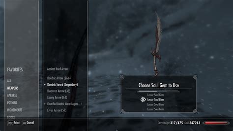 With the xbox, press the right bumper in the weapons menu. . Skyrim weapon recharge